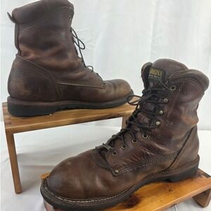 CAROLINA Men's Waterproof Leather Work Boots Made in USA Size 14